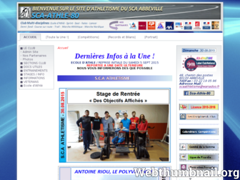 sca-abbeville-athletisme.fr website preview