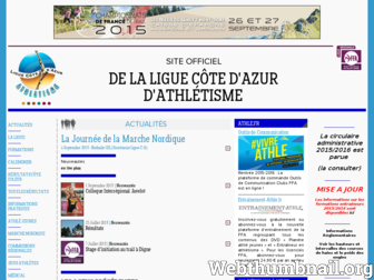 liguecotedazur.athle.org website preview