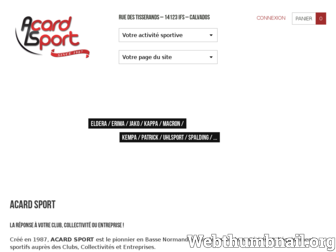 acardsport.fr website preview