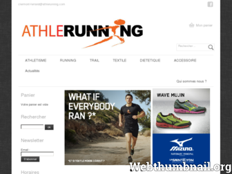 athlerun.com website preview