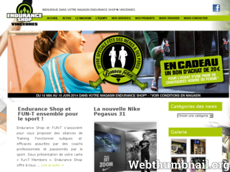 vincennes-enduranceshop.com website preview