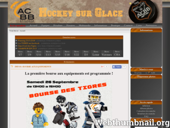 acbb-hockeysurglace.fr website preview