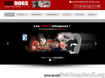 cholet-hockey.com website preview