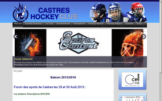castreshockeyclub.fr website preview
