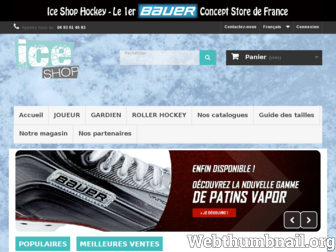 iceshophockey.com website preview