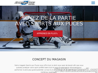 sportsauxpucesmontreal.com website preview