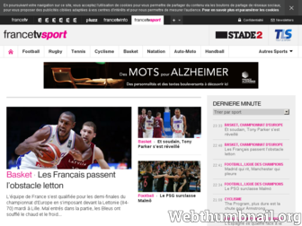 francetvsport.fr website preview