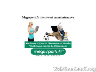 megasport.fr website preview