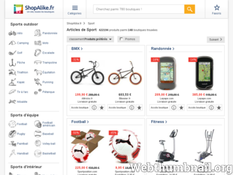 sport.shopalike.fr website preview