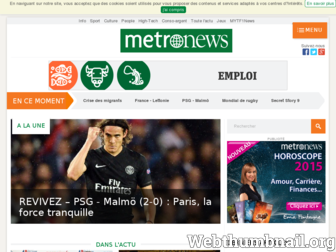 metronews.fr website preview
