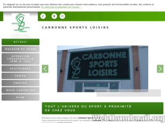 magasin-sport-carbonne.fr website preview