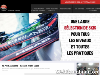 aupetitallossard.sport2000.fr website preview