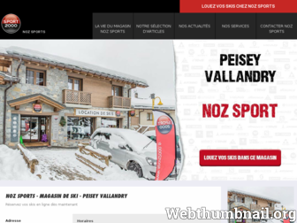 nozsports.sport2000.fr website preview