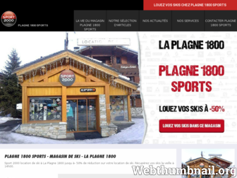 plagne1800.sport2000.fr website preview