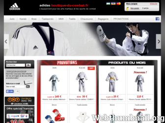 boutique-du-combat.fr website preview