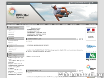 aquitaine.ffroller.fr website preview