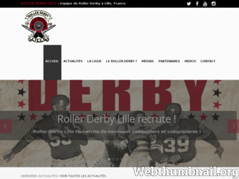 rollerderbylille.fr website preview