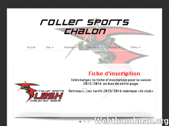roller-chalon.fr website preview