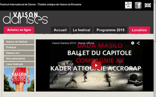 vaison-danses.com website preview