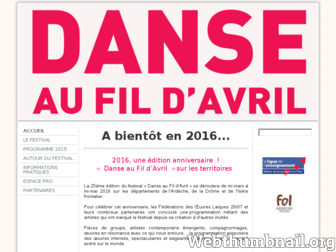 danseaufildavril.fr website preview