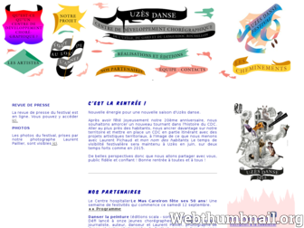 uzesdanse.fr website preview