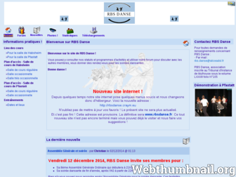 rbsdanse.free.fr website preview