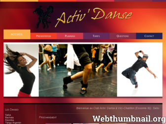 activdanse.fr website preview