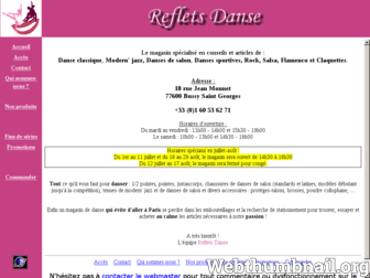 refletsdanse.com website preview