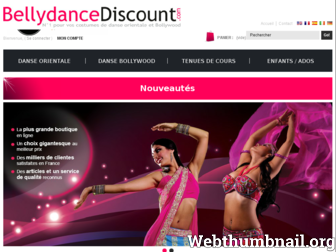 bellydancediscount.com website preview