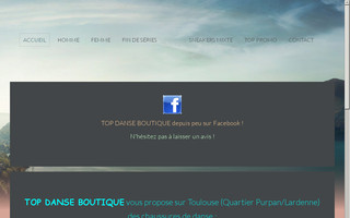 topdanseboutique.com website preview
