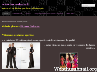 lucie-danse.fr website preview