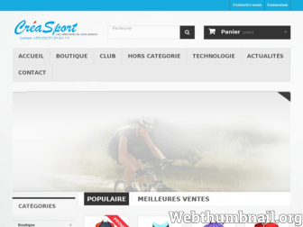 creasport.fr website preview