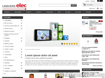 univers-elec.fr website preview