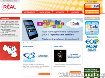 real.sonepar.fr website preview