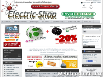 electriqueshop.fr website preview