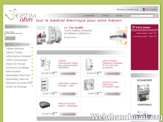 optimohm.com website preview