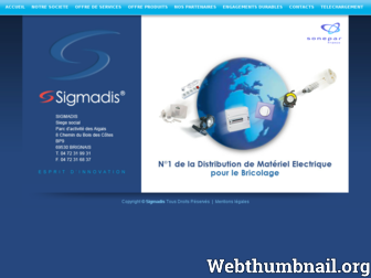 sigmadis.fr website preview