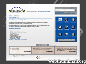 euronegoce.fr website preview