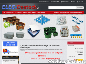 elec-destock.fr website preview
