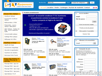 slvequipements.com website preview