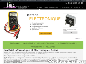 bip-electronique.com website preview