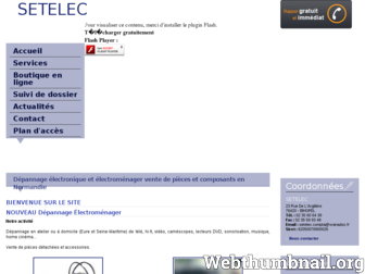 setelec.fr website preview