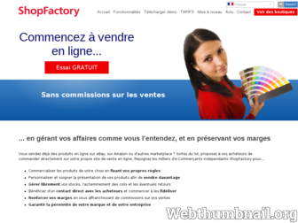 shopfactory.fr website preview