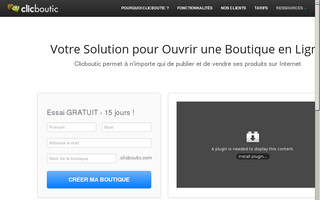 clicboutic.com website preview