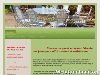 meubles-de-jardin-potier.com website preview