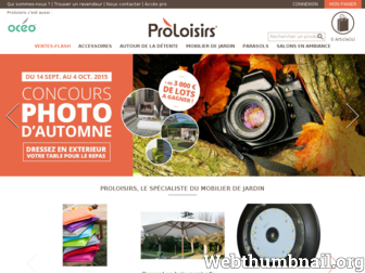 proloisirs.fr website preview