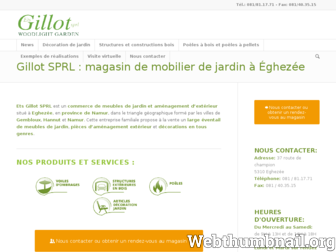 gillot-jardin.be website preview