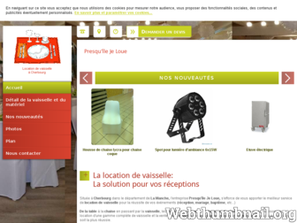 presquilejeloue-vaisselle.fr website preview