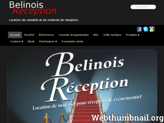 belinois-reception.fr website preview