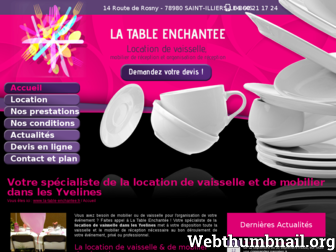la-table-enchantee.fr website preview